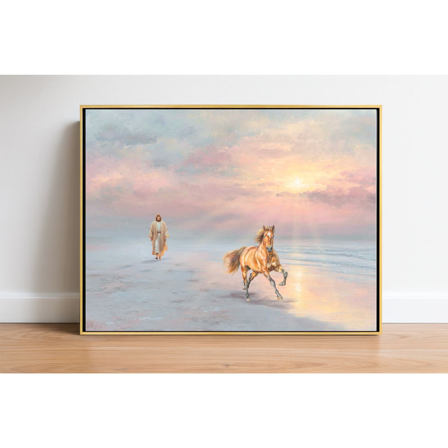 Grace and Glory Horse - Classic Colored Palomino Print