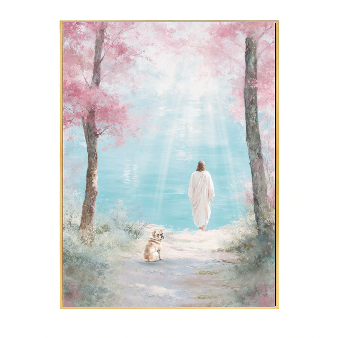Faithful Friend by the Water: Bulldog Print