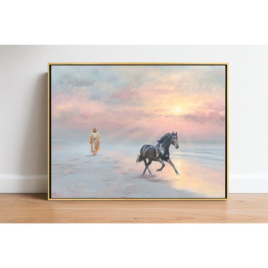 Grace and Glory Horse - Friesian Canvas