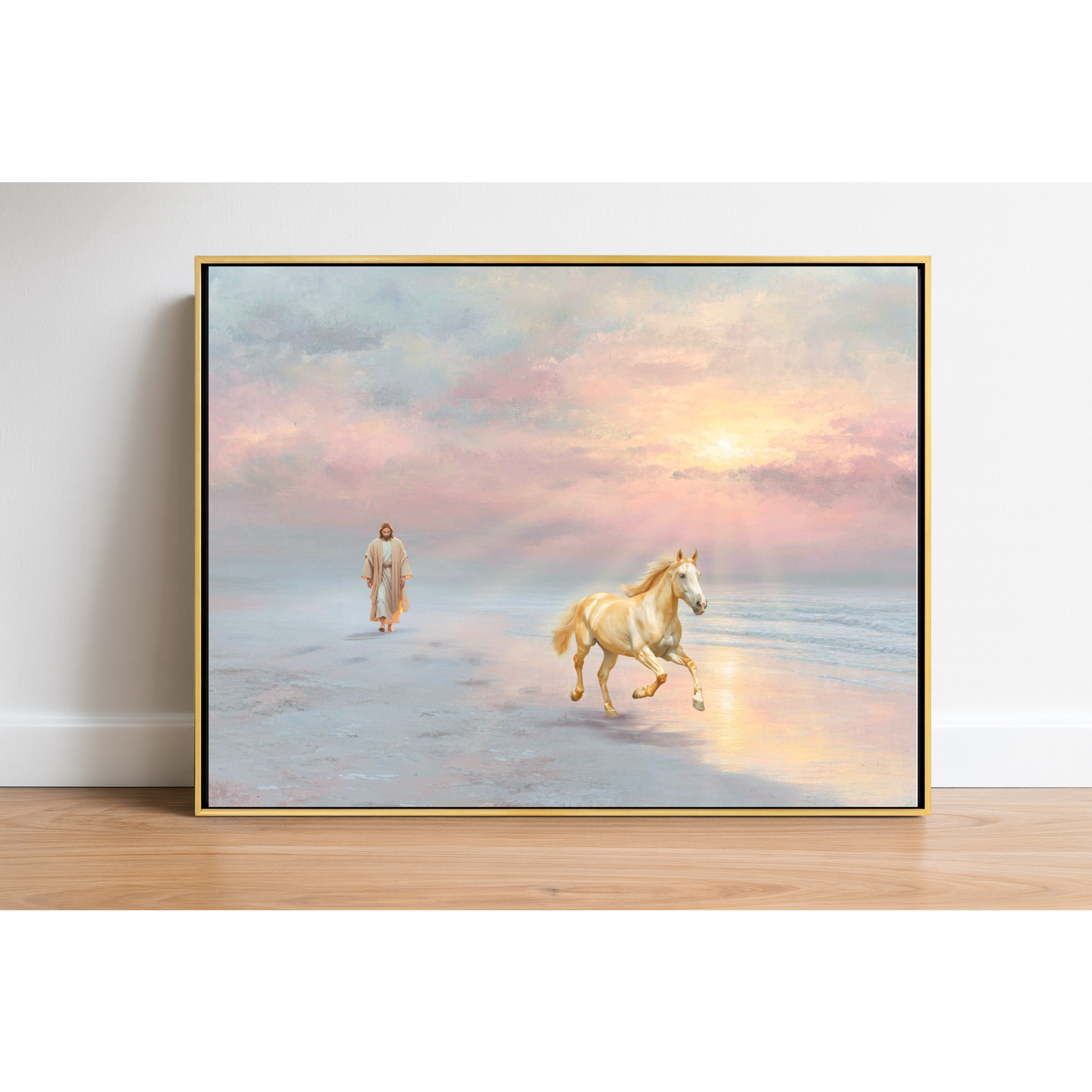 Grace and Glory Horse - Light Palomino Print