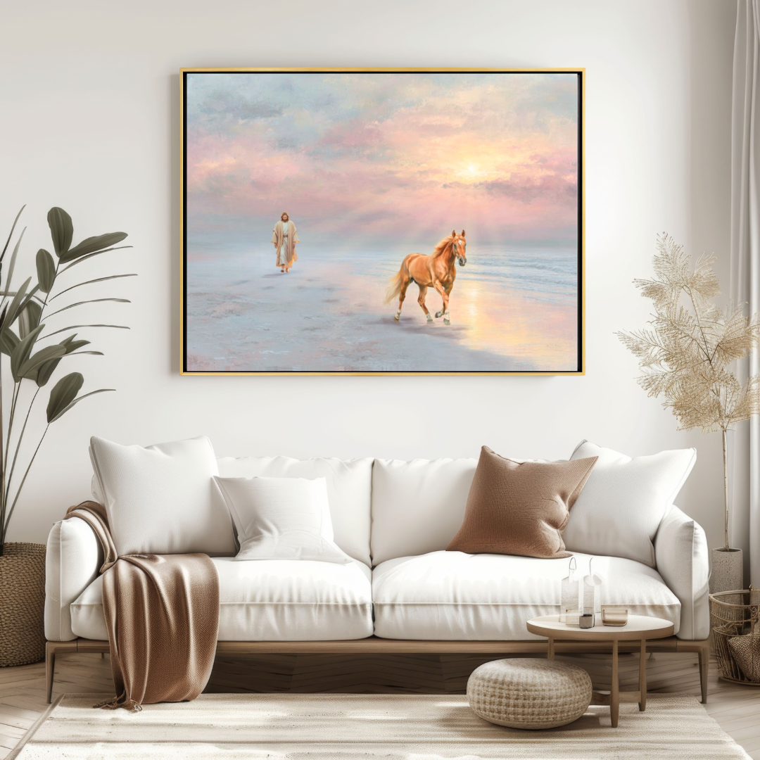 Grace and Glory Horse -American Quarterhorse Canvas